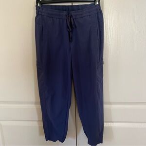 Steel Blue Eddie Bauer Crop Nylon Pants
